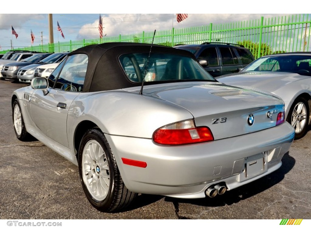 2000 Z3 2.8 Roadster - Titanium Silver Metallic / Black photo #98