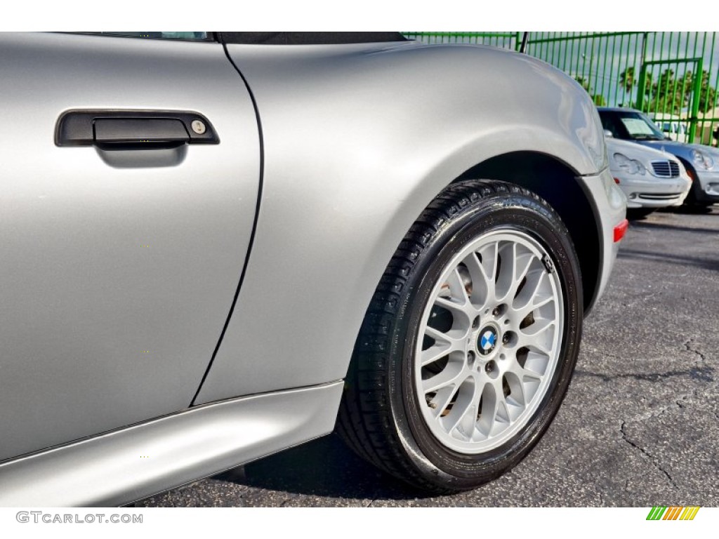 2000 Z3 2.8 Roadster - Titanium Silver Metallic / Black photo #103