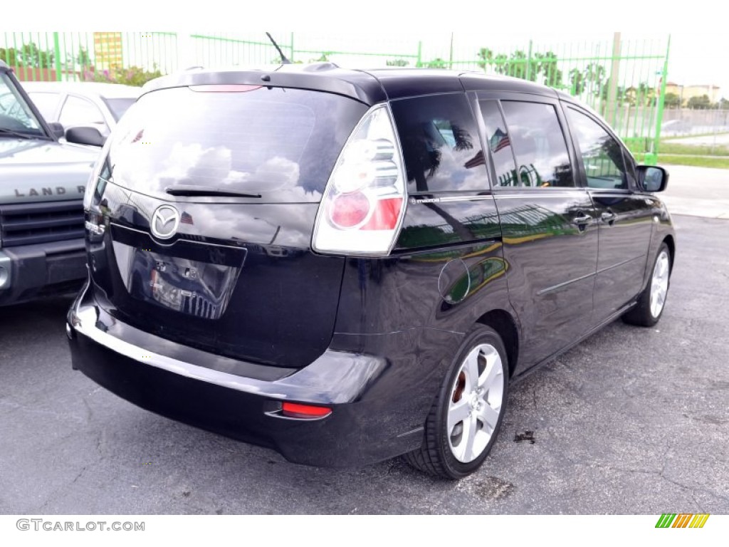 2007 MAZDA5 Touring - Brilliant Black / Black photo #8