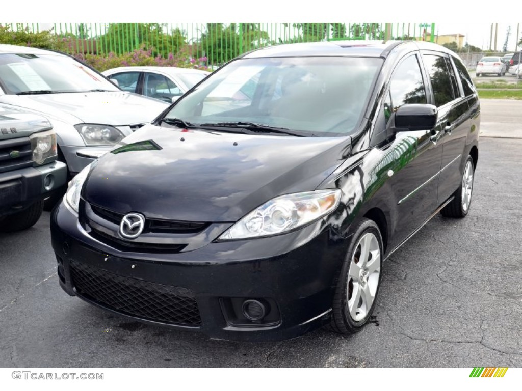 2007 MAZDA5 Touring - Brilliant Black / Black photo #42