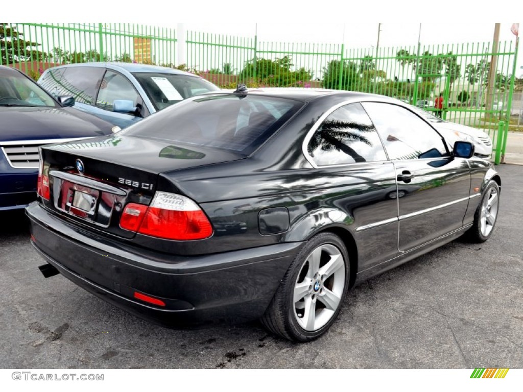 2006 3 Series 325i Coupe - Jet Black / Grey photo #9