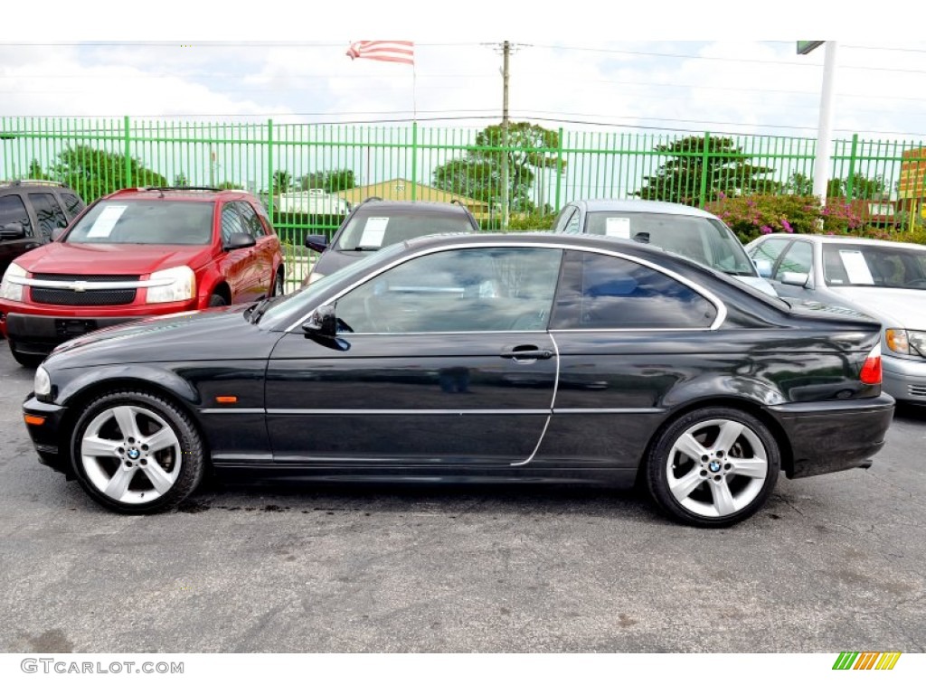 2006 3 Series 325i Coupe - Jet Black / Grey photo #29