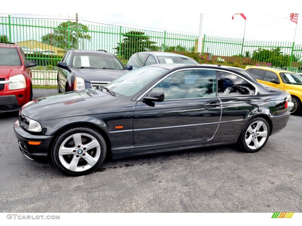 2006 3 Series 325i Coupe - Jet Black / Grey photo #30