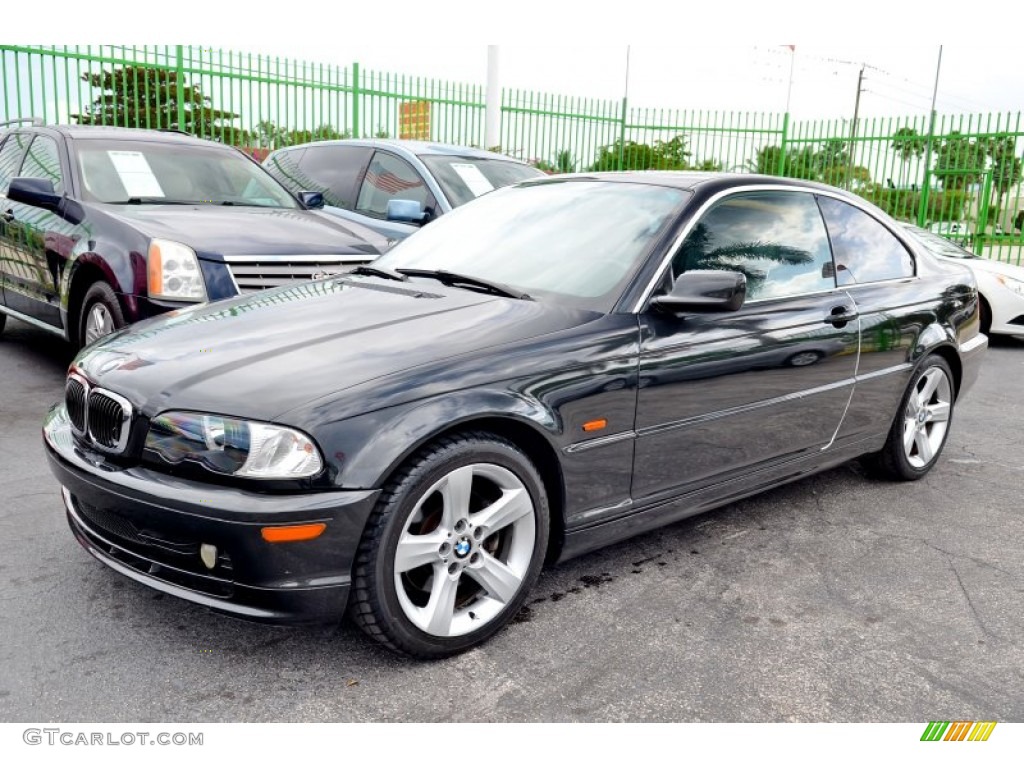 2006 3 Series 325i Coupe - Jet Black / Grey photo #31
