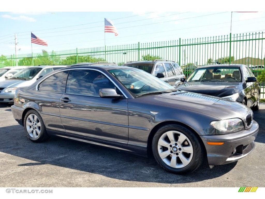 2006 3 Series 325i Coupe - Silver Grey Metallic / Black photo #6