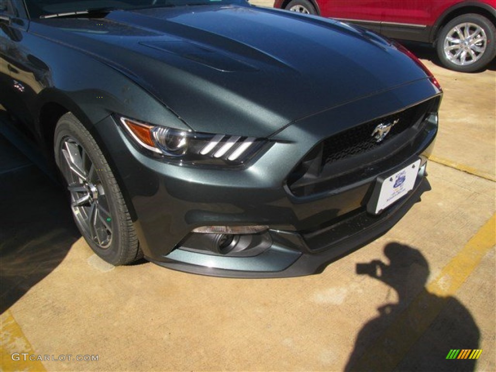 2015 Mustang GT Coupe - Guard Metallic / Ebony photo #10