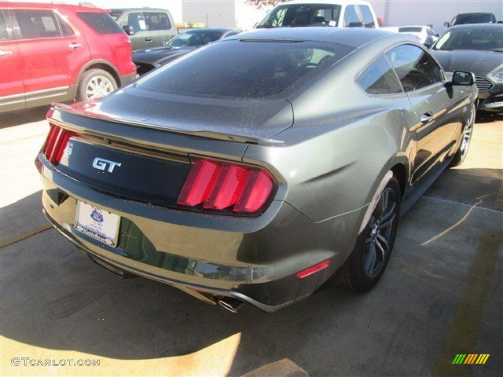 2015 Mustang GT Coupe - Guard Metallic / Ebony photo #16