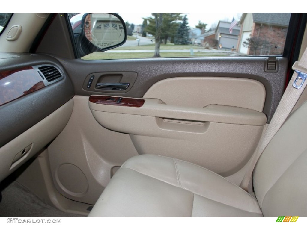 2010 Suburban LTZ 4x4 - Red Jewel Tintcoat / Light Cashmere/Dark Cashmere photo #9