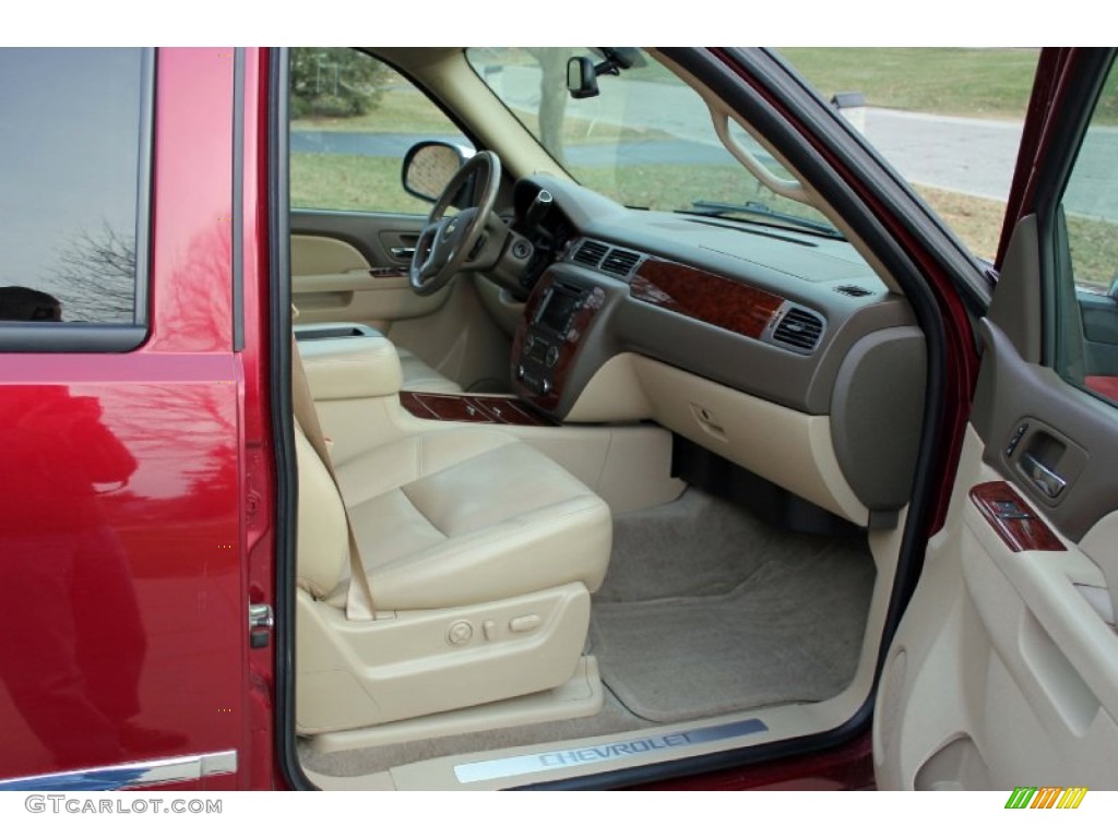 2010 Suburban LTZ 4x4 - Red Jewel Tintcoat / Light Cashmere/Dark Cashmere photo #11