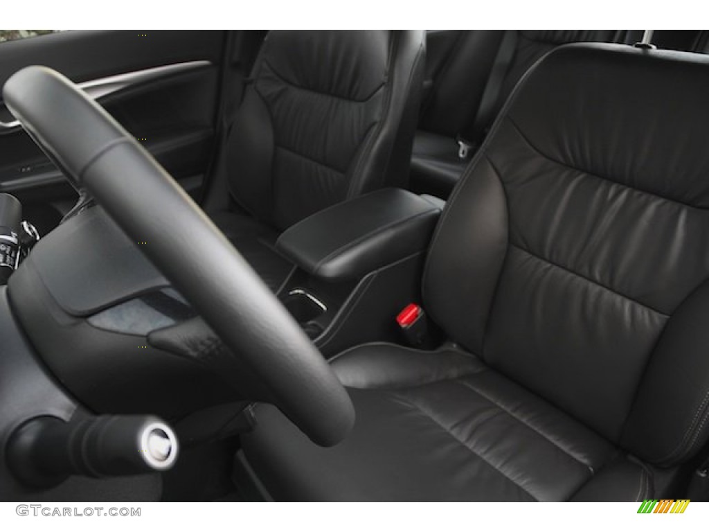 2015 Civic EX-L Sedan - Crystal Black Pearl / Black photo #16