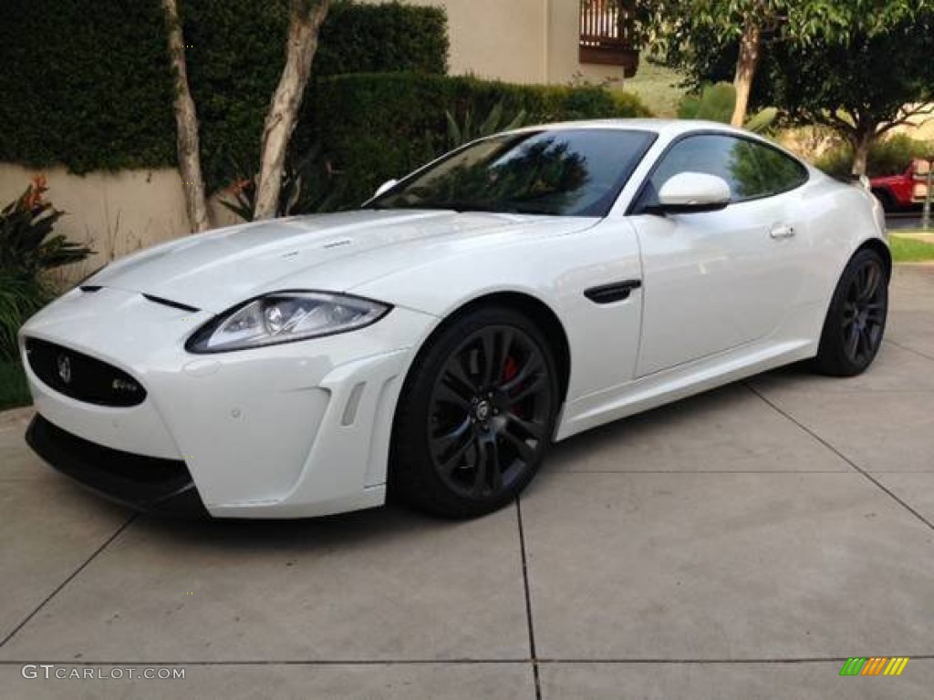 Polaris White 2012 Jaguar XK XKR-S Coupe Exterior Photo #100384835