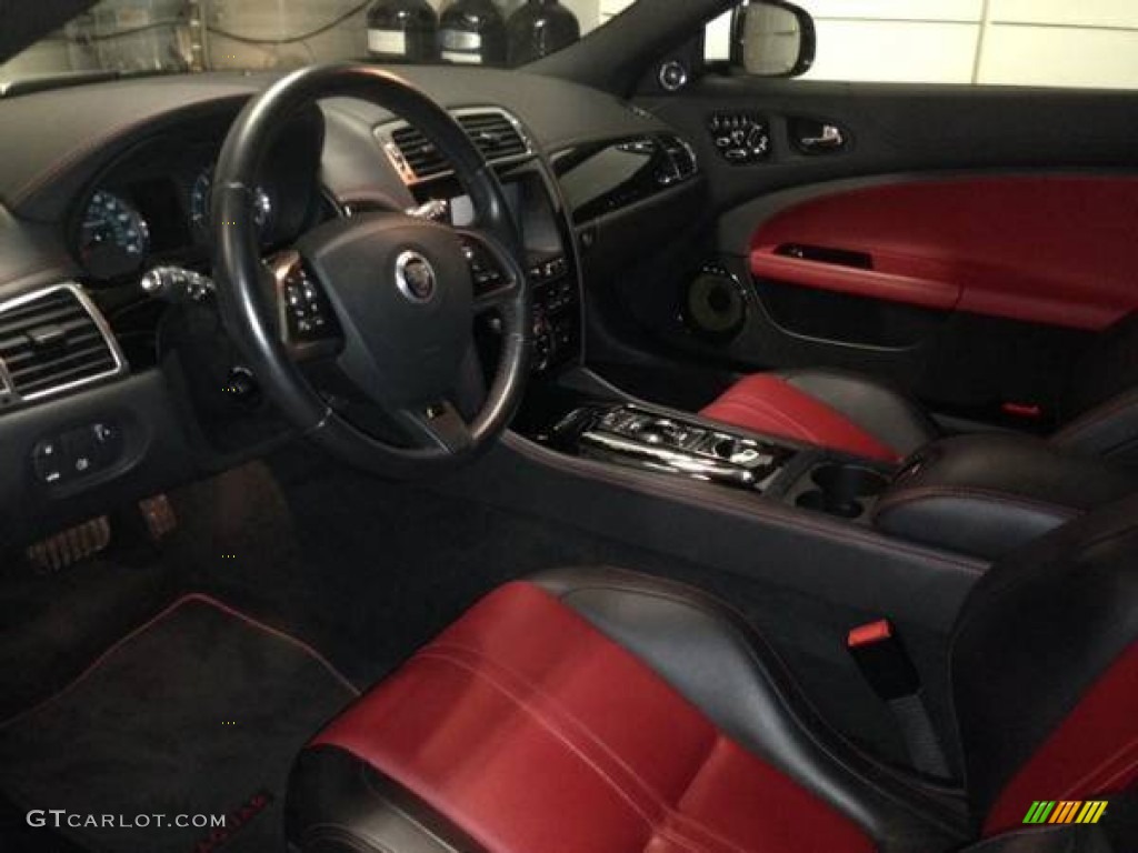 Red/Warm Charcoal Interior 2012 Jaguar XK XKR-S Coupe Photo #100384856