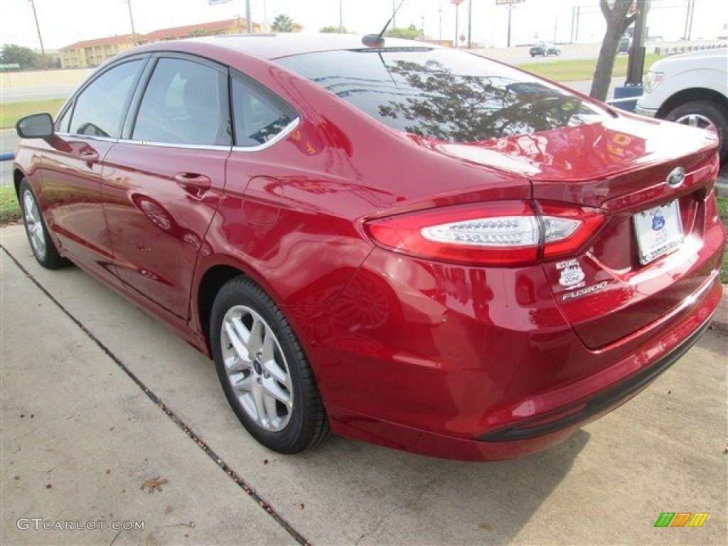 2015 Fusion SE - Ruby Red Metallic / Dune photo #6