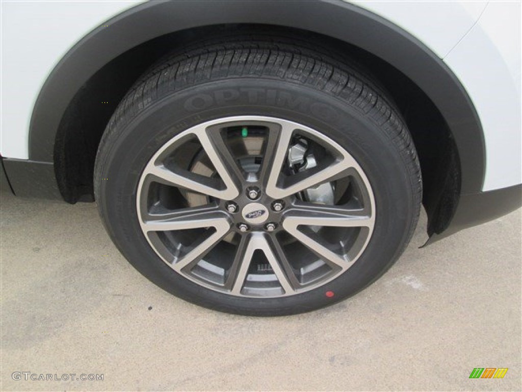 2015 Explorer XLT - Oxford White / Charcoal Black photo #3