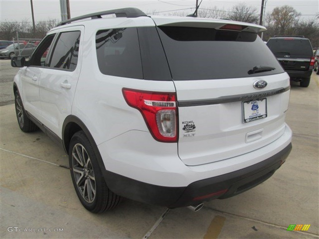 2015 Explorer XLT - Oxford White / Charcoal Black photo #6