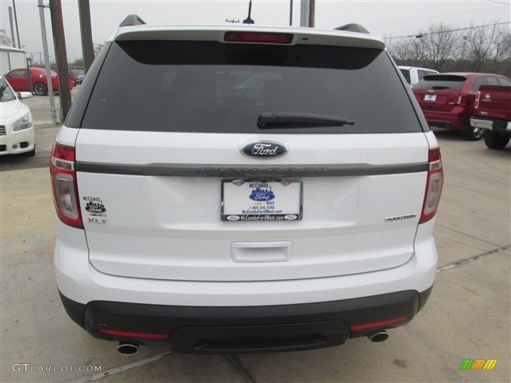 2015 Explorer XLT - Oxford White / Charcoal Black photo #7