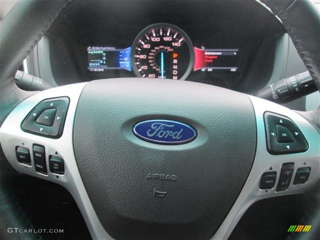 2015 Explorer XLT - Oxford White / Charcoal Black photo #22