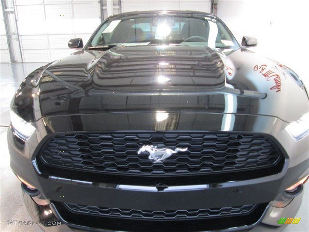 2015 Mustang EcoBoost Coupe - Black / Ebony photo #2