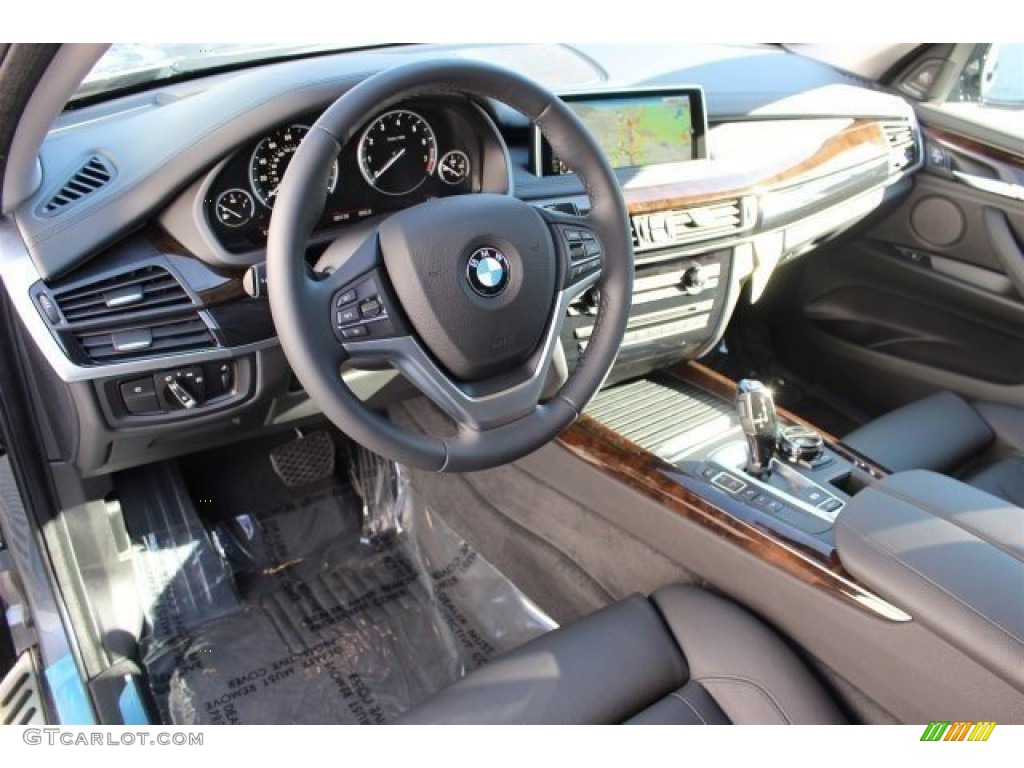 Black Interior 2015 BMW X5 xDrive50i Photo #100389270