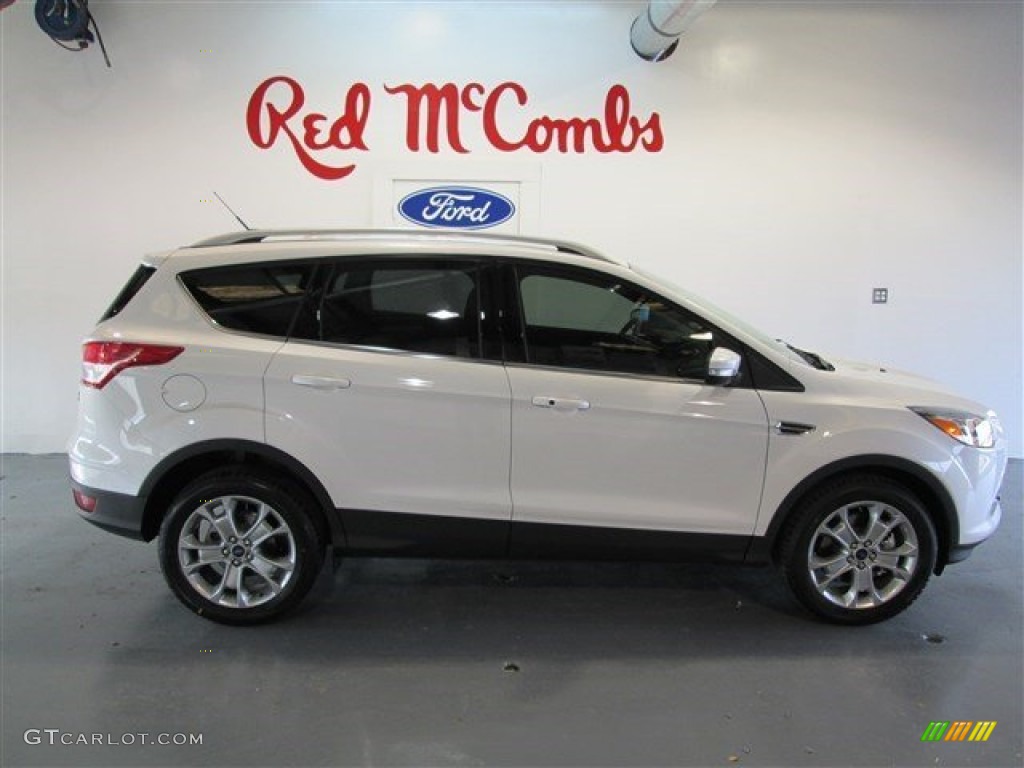 2015 Escape Titanium - White Platinum Metallic Tri-Coat / Charcoal Black photo #8