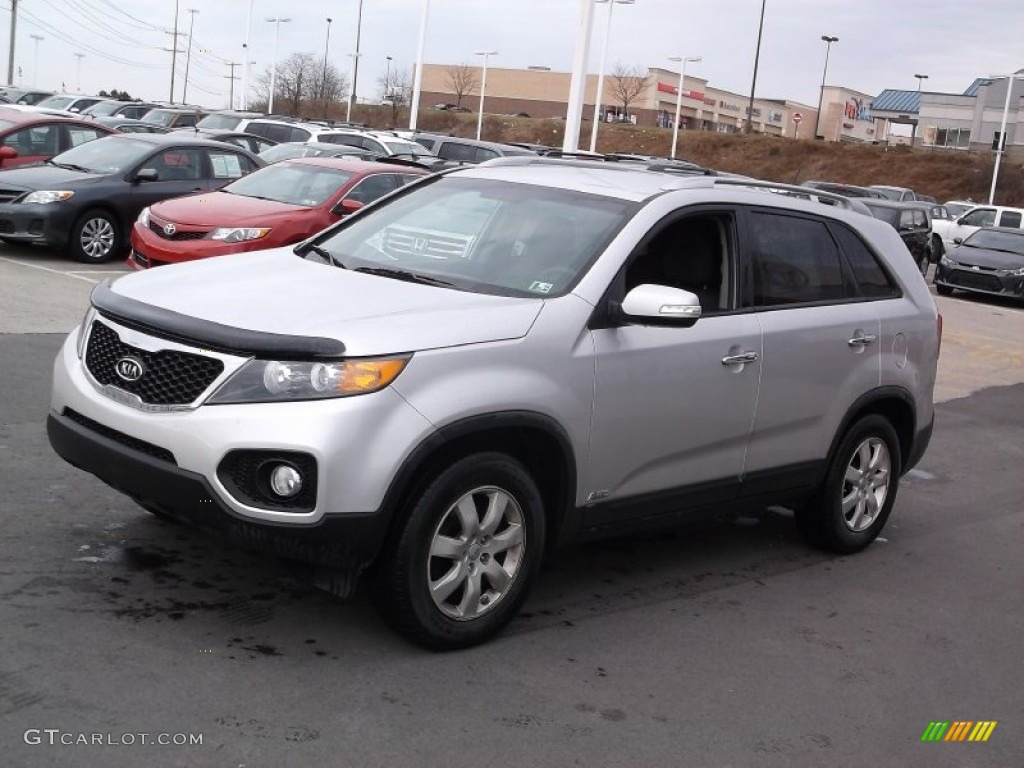 Bright Silver 2013 Kia Sorento LX AWD Exterior Photo #100390898