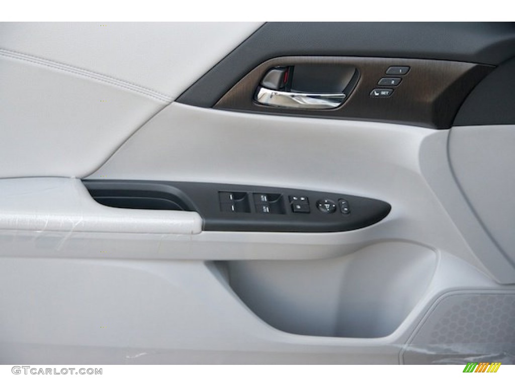 2015 Accord EX-L Sedan - Modern Steel Metallic / Gray photo #8