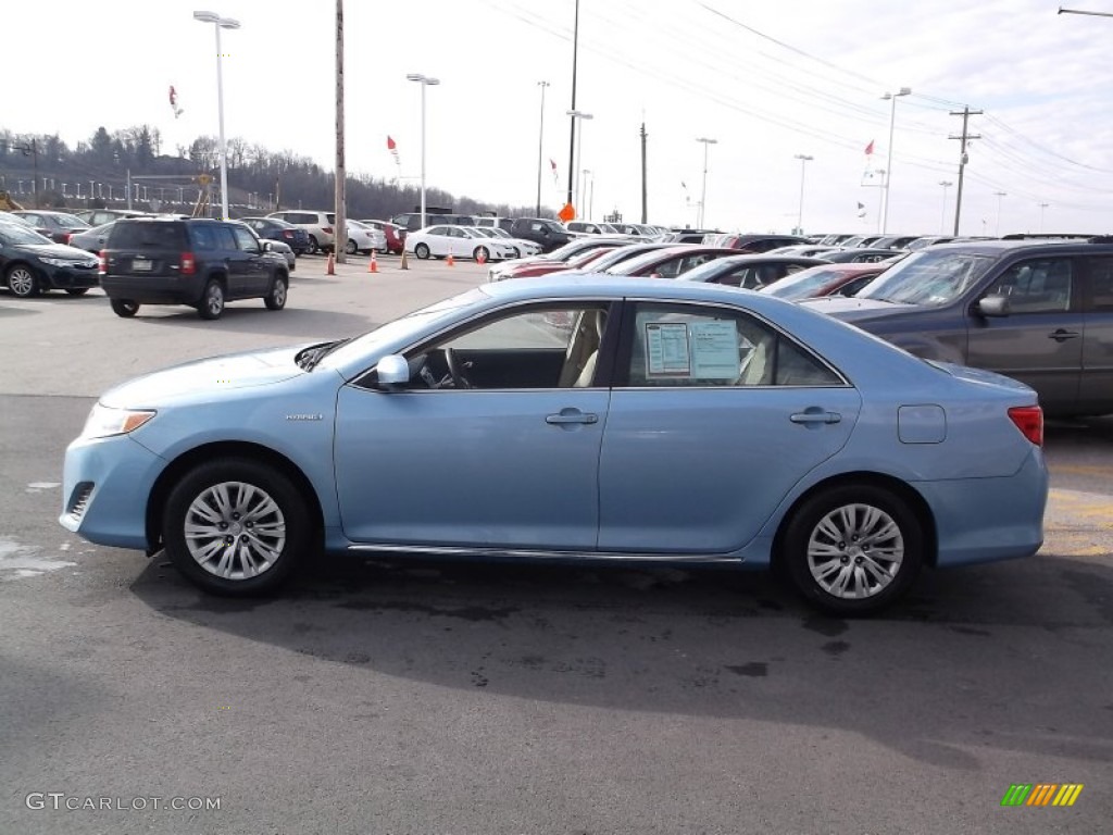 2012 Camry Hybrid LE - Clearwater Blue Metallic / Ivory photo #5