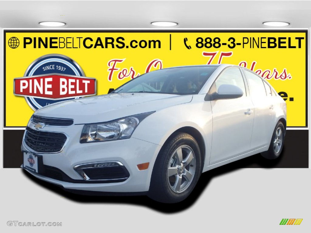 2015 Cruze LT - Summit White / Jet Black/Medium Titanium photo #1