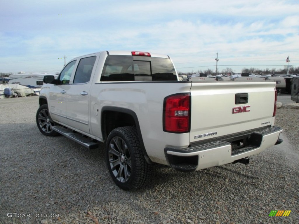 2015 Sierra 1500 Denali Crew Cab 4x4 - White Diamond Tricoat / Cocoa/Dune photo #31