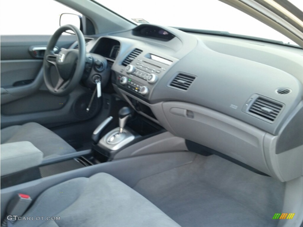 2006 Civic LX Coupe - Galaxy Gray Metallic / Gray photo #21