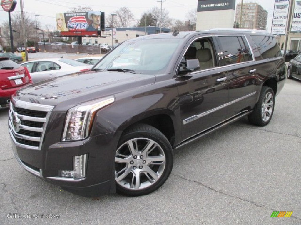 2015 Escalade Premium 4WD - Majestic Plum Metallic / Shale/Cocoa photo #2