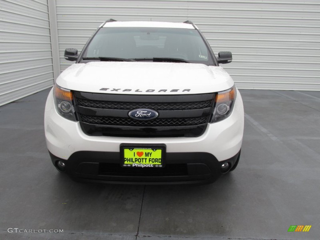 2015 Explorer Sport 4WD - White Platinum / Sport Charcoal Black/Sienna photo #5
