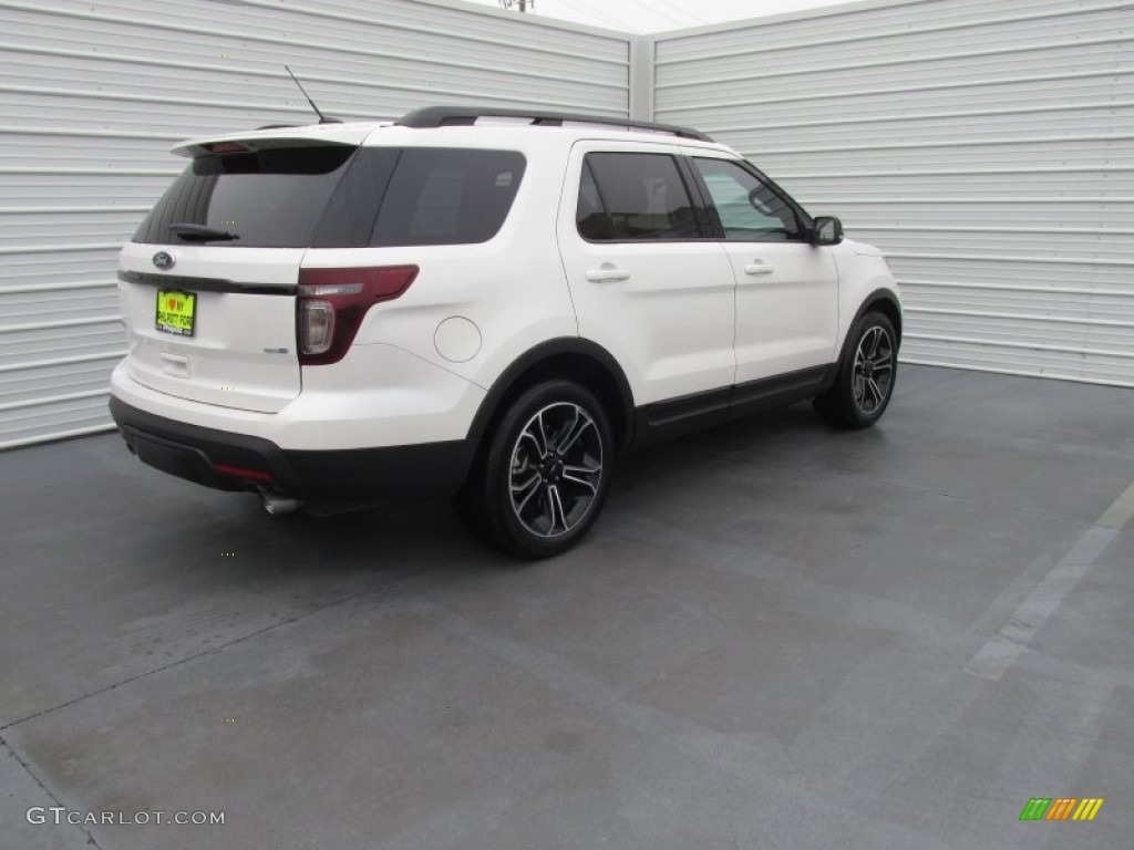 2015 Explorer Sport 4WD - White Platinum / Sport Charcoal Black/Sienna photo #9
