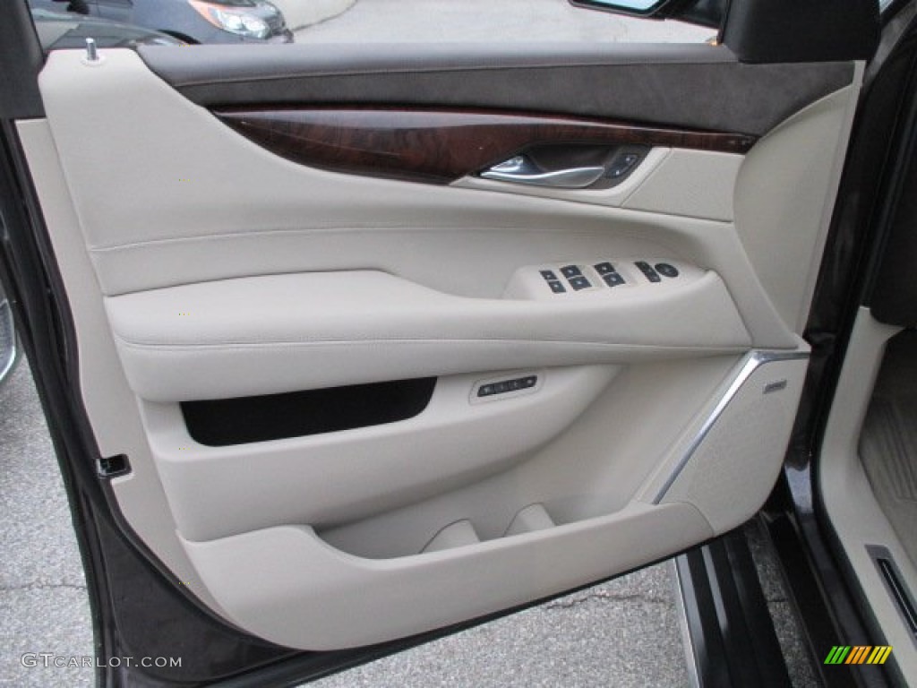 2015 Cadillac Escalade Premium 4WD Shale/Cocoa Door Panel Photo #100399883