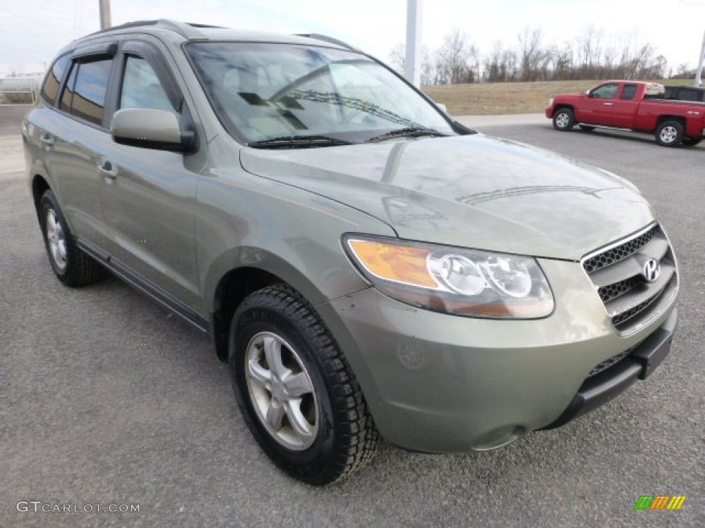 2007 Santa Fe GLS 4WD - Platinum Sage / Beige photo #1