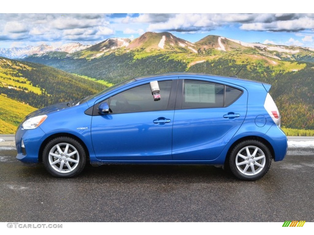 Blue Streak Metallic 2012 Toyota Prius c Hybrid Three Exterior Photo #100403027