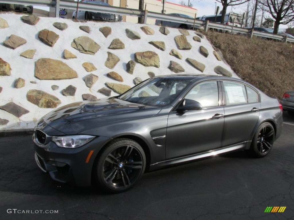 2015 M3 Sedan - Mineral Grey Metallic / Black photo #1