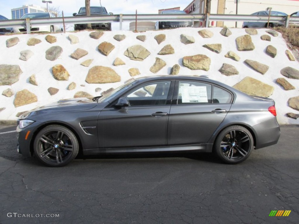 Mineral Grey Metallic 2015 BMW M3 Sedan Exterior Photo #100403372