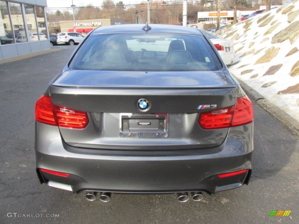 2015 M3 Sedan - Mineral Grey Metallic / Black photo #6