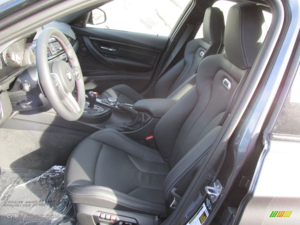 Black Interior 2015 BMW M3 Sedan Photo #100403650