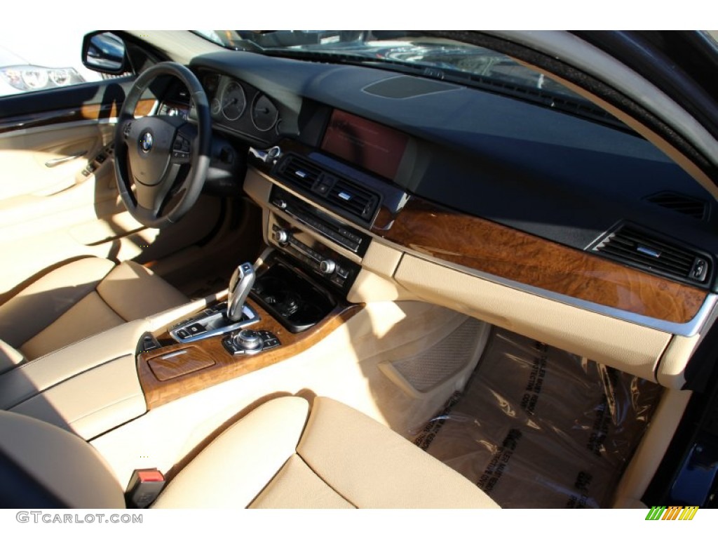 2012 5 Series 528i xDrive Sedan - Deep Sea Blue Metallic / Oyster/Black photo #28