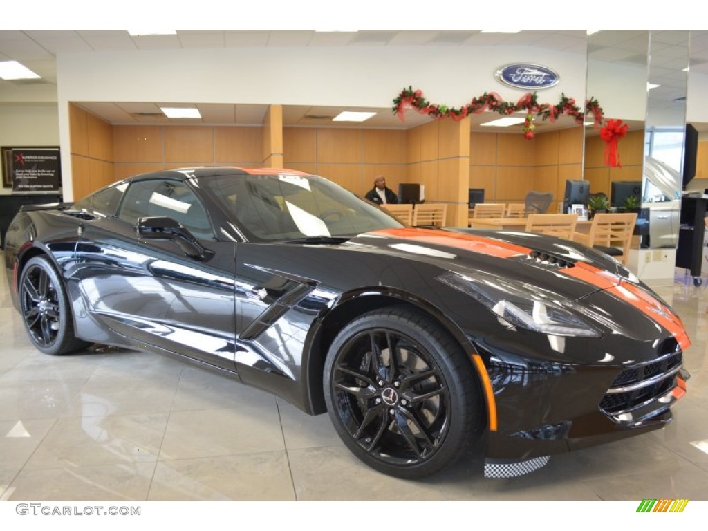 2014 Corvette Stingray Coupe Z51 - Black / Jet Black photo #1