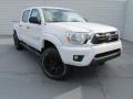 2015 Super White Toyota Tacoma V6 PreRunner Double Cab  photo #2