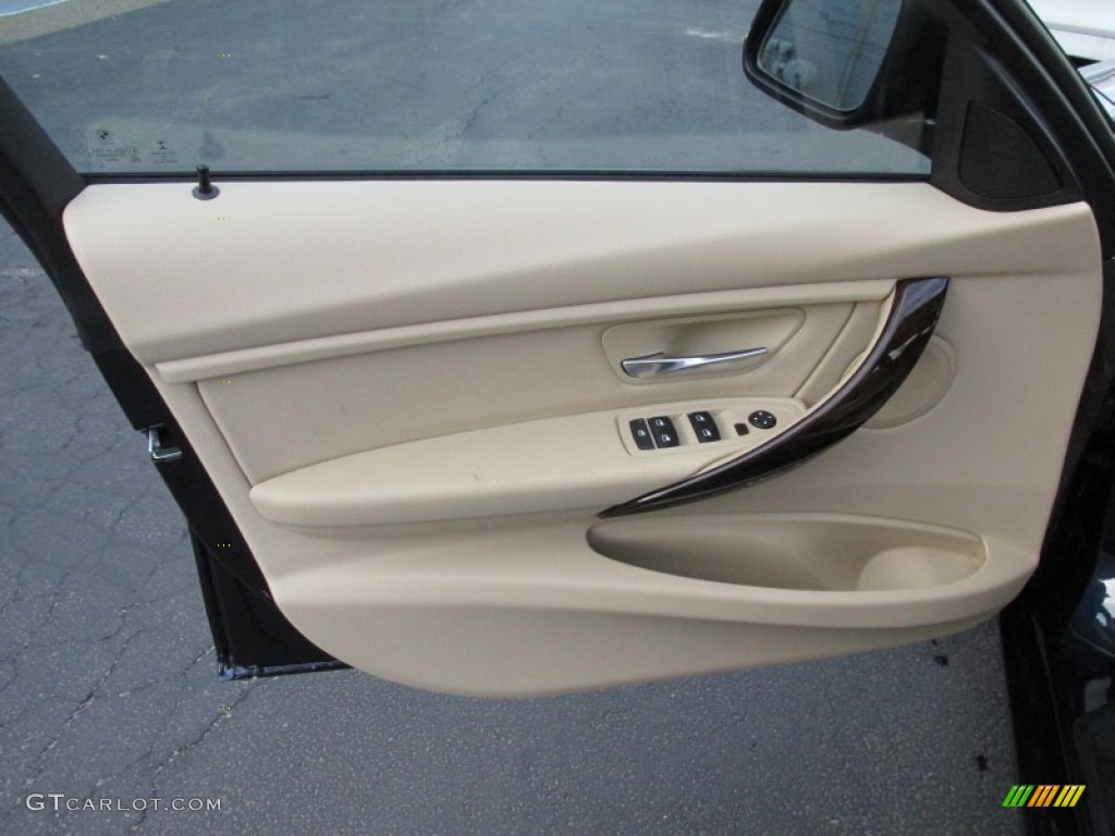 2015 BMW 3 Series 320i xDrive Sedan Venetian Beige Door Panel Photo #100405133