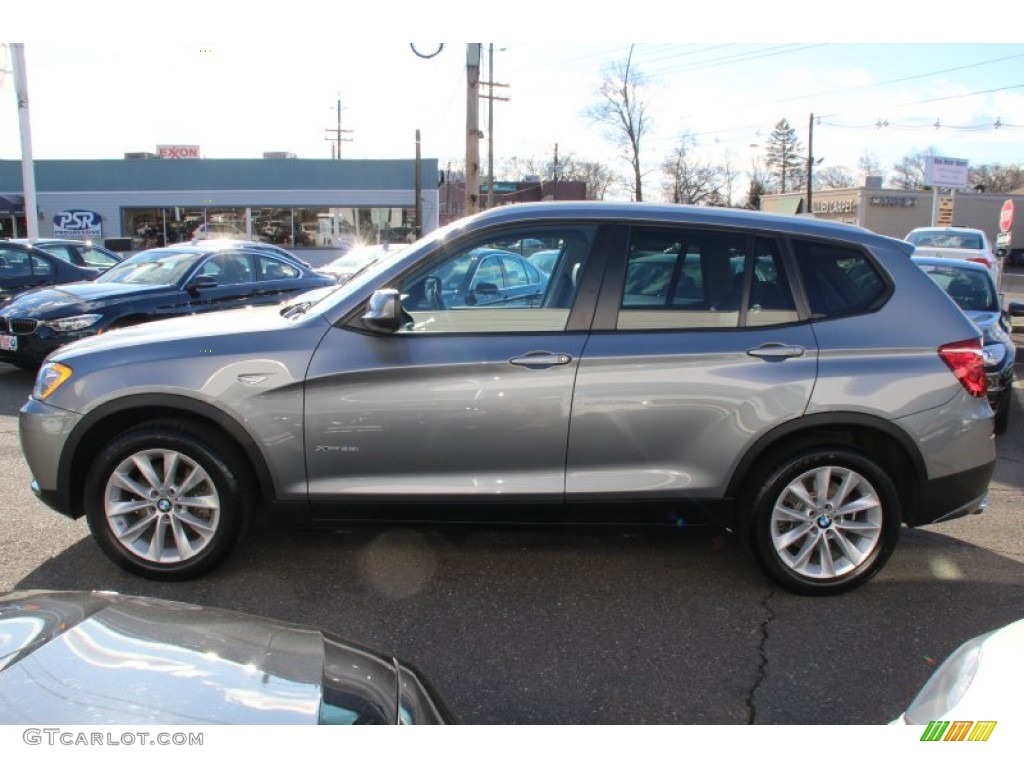 2013 X3 xDrive 28i - Space Gray Metallic / Black photo #6