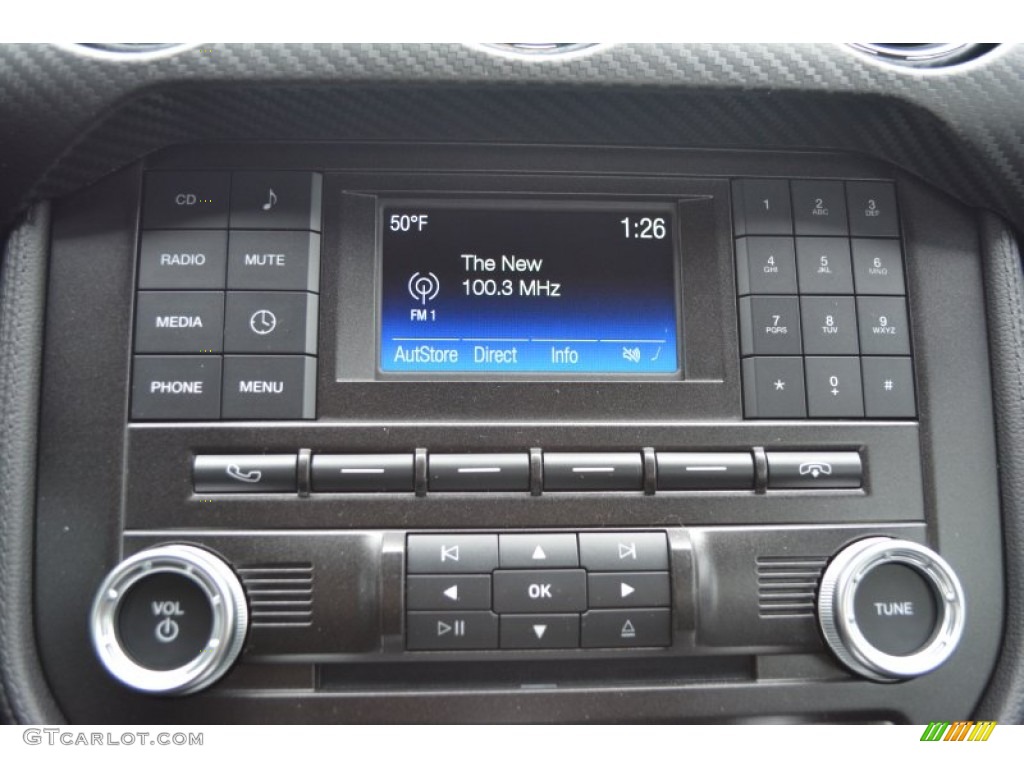2015 Ford Mustang V6 Convertible Audio System Photo #100406468