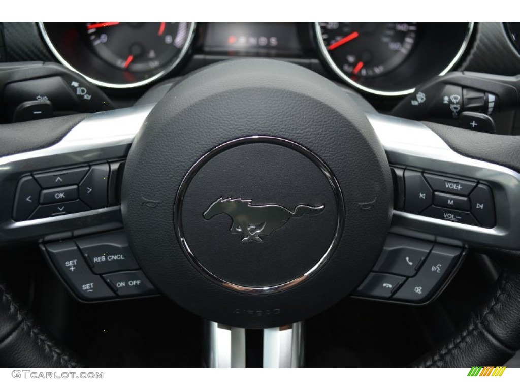 2015 Mustang V6 Convertible - Black / Ebony photo #17