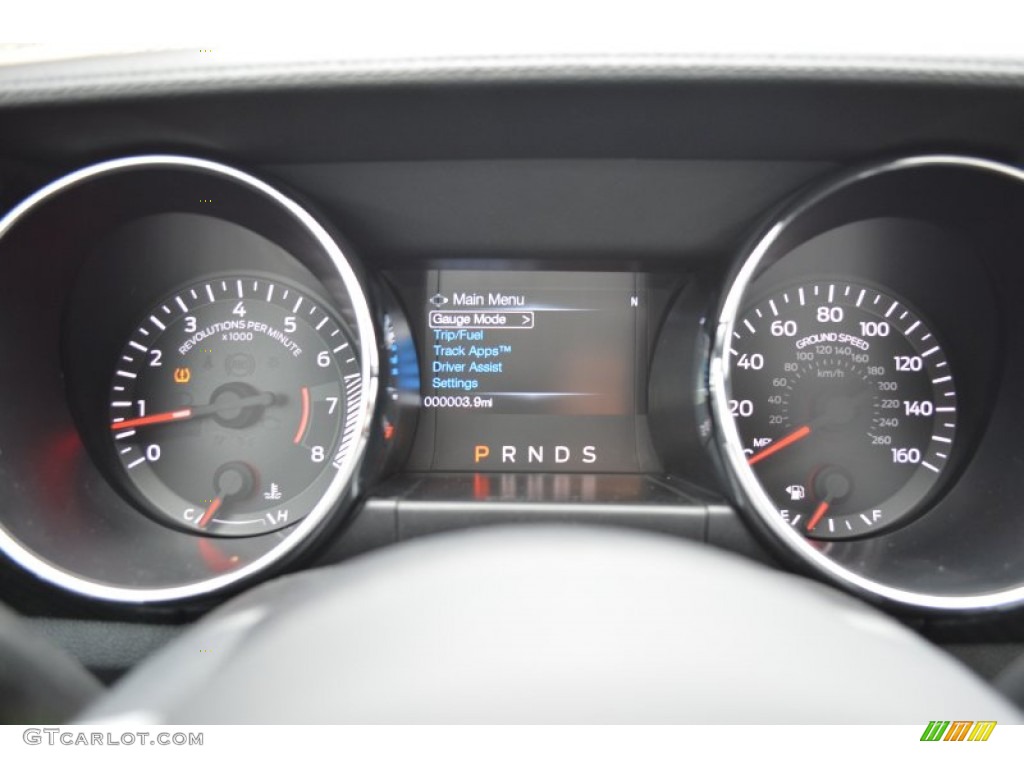 2015 Ford Mustang V6 Convertible Gauges Photo #100406645