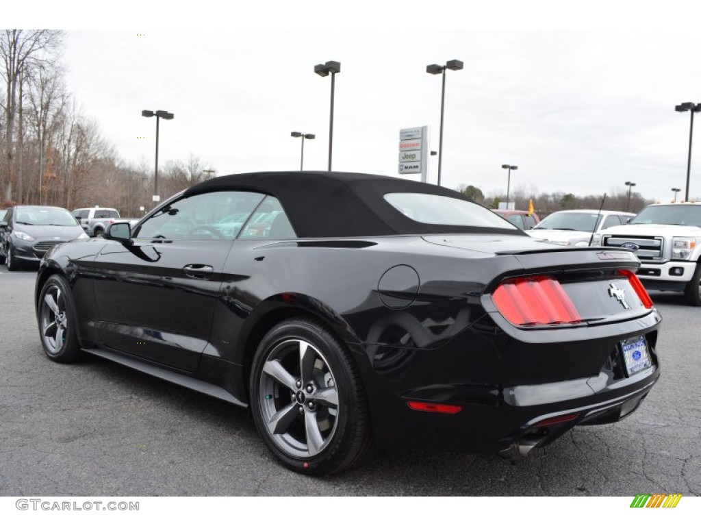 2015 Mustang V6 Convertible - Black / Ebony photo #21