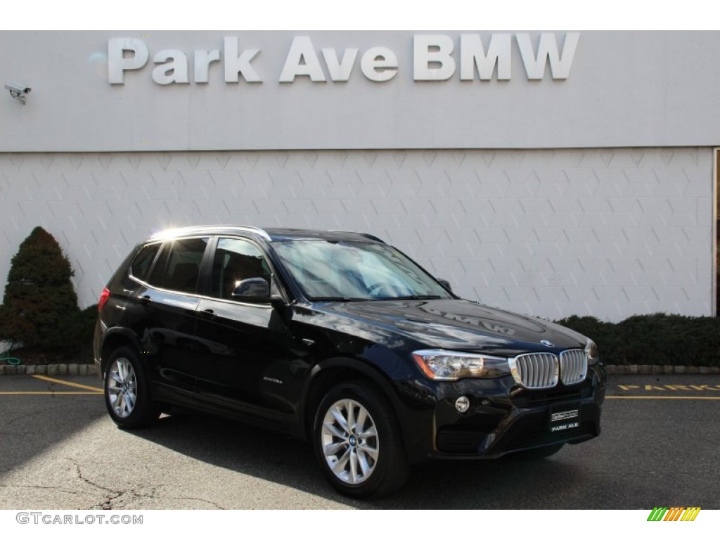 2015 X3 xDrive28d - Black Sapphire Metallic / Saddle Brown photo #1